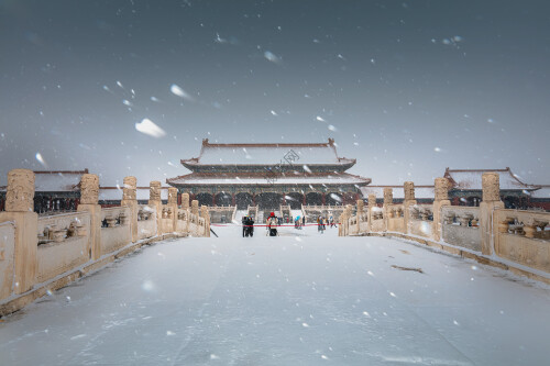 紫禁城初雪 袁亚新 北京